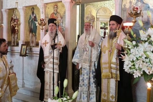 Ιερουργία του Σεβασμιωτάτου κ. Δωροθέου Β’ στον Ιερό Ναό του Αγίου Βασιλείου, επί της οδού Μετσόβου Αθηνών