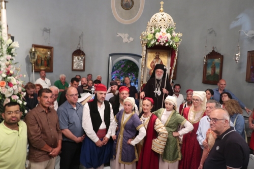 Αρχιερατικός Εσπερινός στον  Ιερό Ναό της Αγίας Παρασκευής στην περιοχή της Αληθινής Σύρου  
