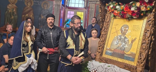 Οι Μυκόνιοι τίμησαν και εφέτος την ιερά μνήμη του Αγίου Νεομάρτυρος Μανουήλ, του Κρητός 